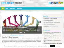 Tablet Screenshot of lifeonmyterms.net